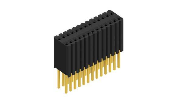 Fischer Elektronik Buchsenleiste (Standard) Anzahl Reihen: 2 10027526 10St.
