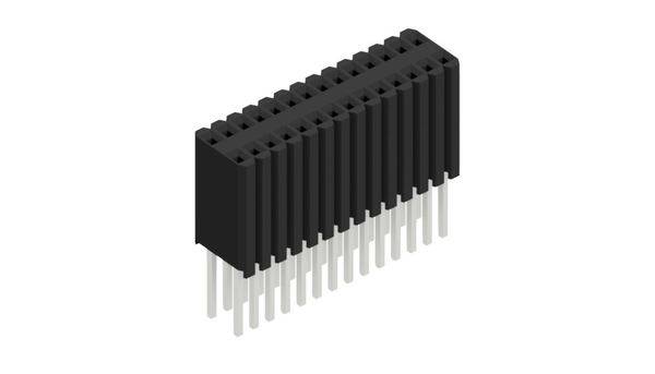 Fischer Elektronik Buchsenleiste (Standard) Anzahl Reihen: 2 10027529 10St.