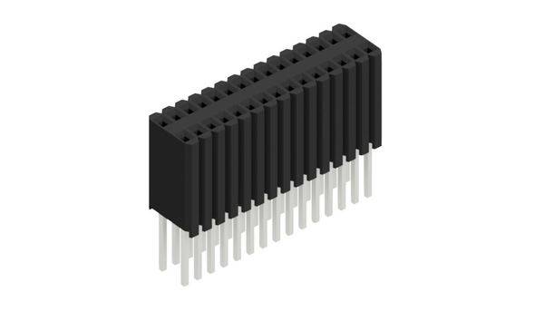 Fischer Elektronik Buchsenleiste (Standard) Anzahl Reihen: 2 10027531 10St.