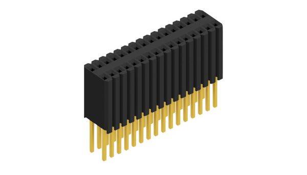 Fischer Elektronik Buchsenleiste (Standard) Anzahl Reihen: 2 10027532 10St.