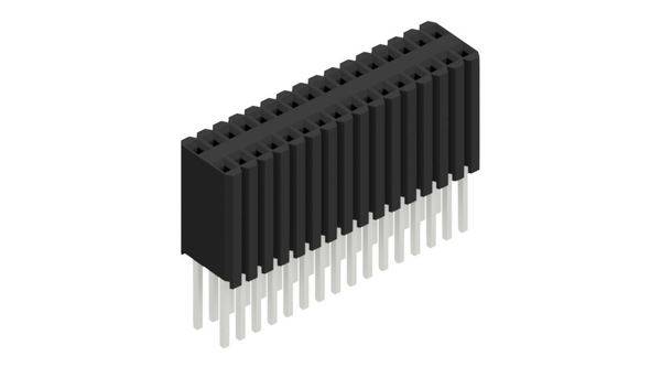 Fischer Elektronik Buchsenleiste (Standard) Anzahl Reihen: 2 10027533 10St.