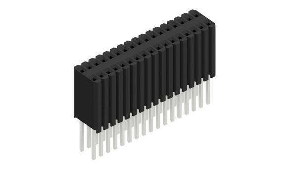 Fischer Elektronik Buchsenleiste (Standard) Anzahl Reihen: 2 10027535 10St.