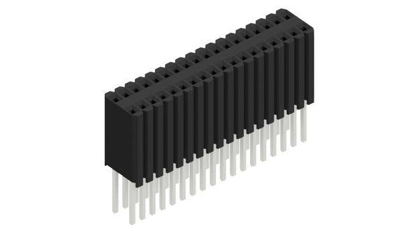 Fischer Elektronik Buchsenleiste (Standard) Anzahl Reihen: 2 10027537 10St.