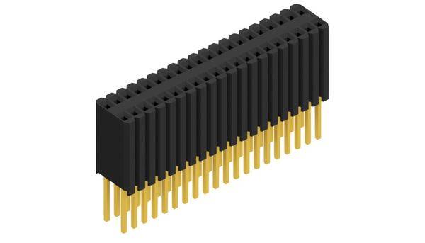 Fischer Elektronik Buchsenleiste (Standard) Anzahl Reihen: 2 10027540 10St.