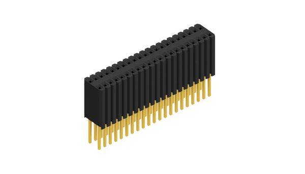 Fischer Elektronik Buchsenleiste (Standard) Anzahl Reihen: 2 10027542 10St.