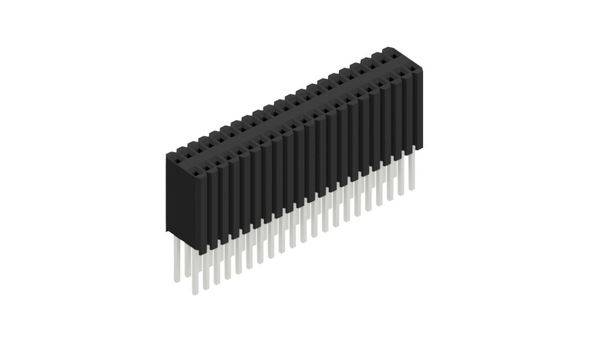 Fischer Elektronik Buchsenleiste (Standard) Anzahl Reihen: 2 10027543 10St.