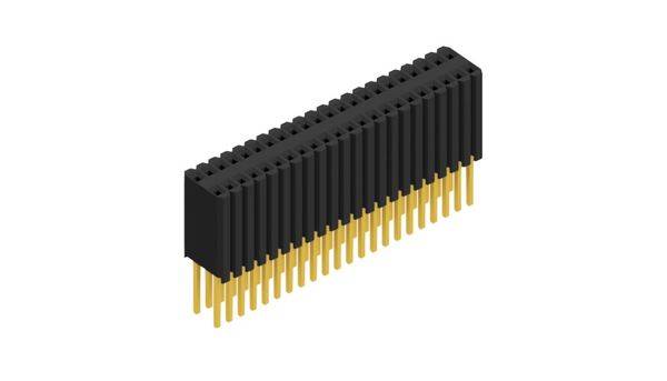 Fischer Elektronik Buchsenleiste (Standard) Anzahl Reihen: 2 10027544 10St.