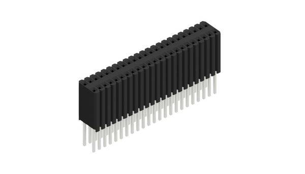 Fischer Elektronik Buchsenleiste (Standard) Anzahl Reihen: 2 10027547 10St.