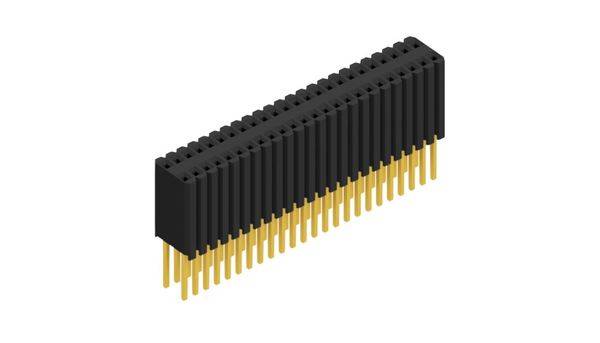 Fischer Elektronik Buchsenleiste (Standard) Anzahl Reihen: 2 10027548 10St.