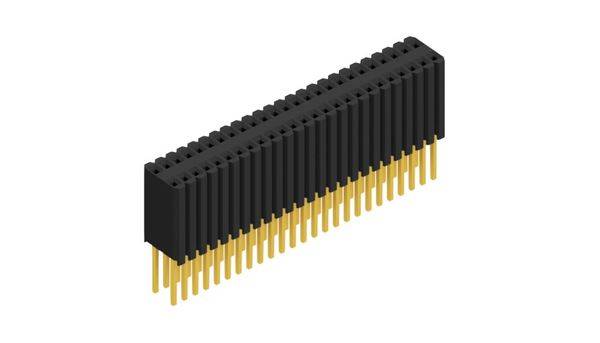 Fischer Elektronik Buchsenleiste (Standard) Anzahl Reihen: 2 10027550 10St.