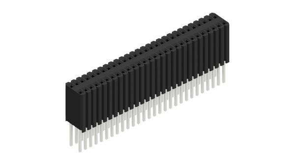 Fischer Elektronik Buchsenleiste (Standard) Anzahl Reihen: 2 10027557 10St.