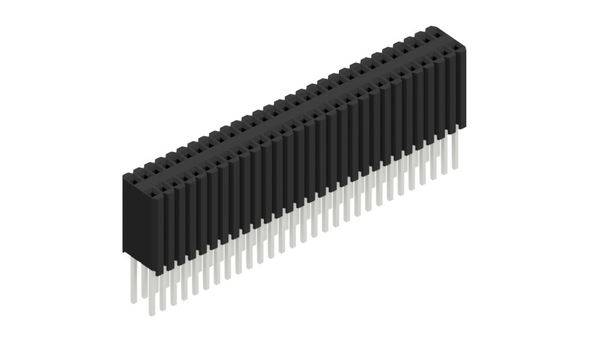 Fischer Elektronik Buchsenleiste (Standard) Anzahl Reihen: 2 10027559 10St.