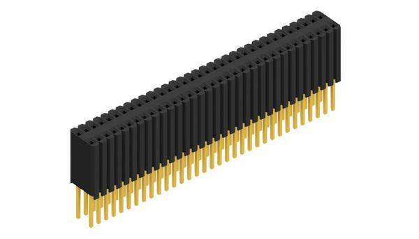 Fischer Elektronik Buchsenleiste (Standard) Anzahl Reihen: 2 10027566 10St.