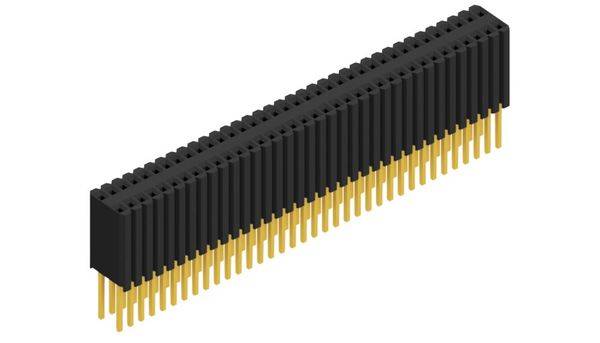 Fischer Elektronik Buchsenleiste (Standard) Anzahl Reihen: 2 10027572 10St.