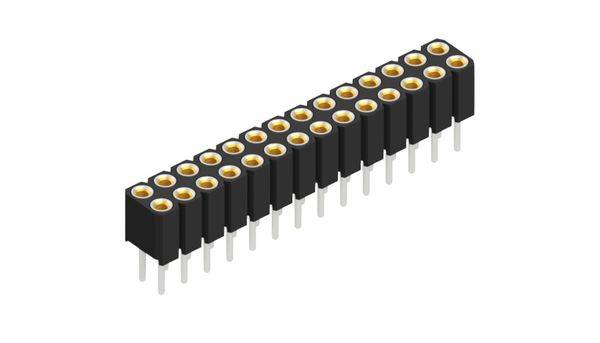 Fischer Elektronik Buchsenleiste (Präzision) Anzahl Reihen: 2 10027700 10St.