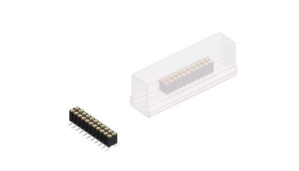 Fischer Elektronik Buchsenleiste (Präzision) Anzahl Reihen: 2 BLY8SMD22SM 10St.