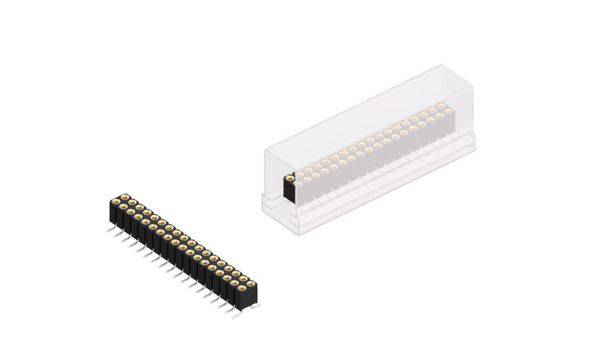 Fischer Elektronik Buchsenleiste (Präzision) Anzahl Reihen: 2 10027897 10St.