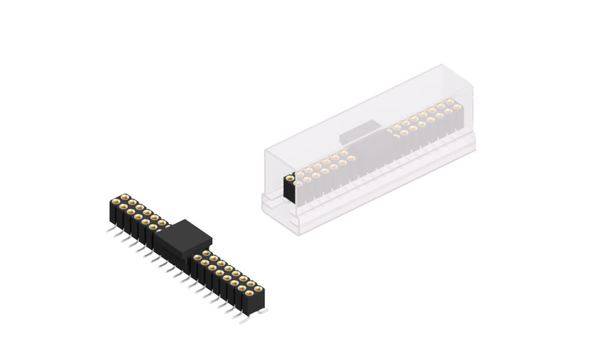 Fischer Elektronik Buchsenleiste (Präzision) Anzahl Reihen: 2 BLY8SMD38BSM 10St.