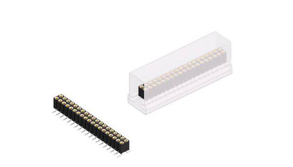 Fischer Elektronik Buchsenleiste (Präzision) Anzahl Reihen: 2 BLY8SMD38SM 10St.