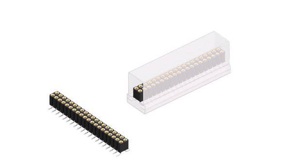 Fischer Elektronik Buchsenleiste (Präzision) Anzahl Reihen: 2 10027900 10St.