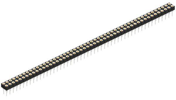 Fischer Elektronik Buchsenleiste (Präzision) Anzahl Reihen: 2 10041107 10St.