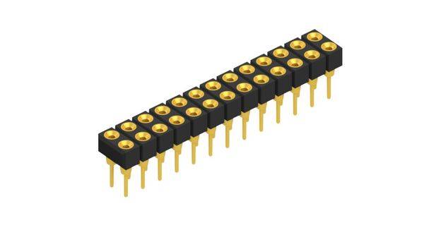 Fischer Elektronik Buchsenleiste (Präzision) Anzahl Reihen: 2 10041124 10St.