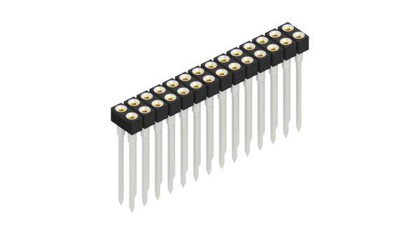 Fischer Elektronik Buchsenleiste (Präzision) Anzahl Reihen: 2 10041627 10St.