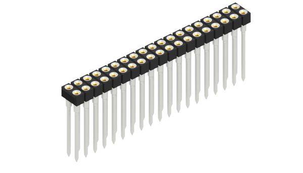 Fischer Elektronik Buchsenleiste (Präzision) Anzahl Reihen: 2 10041637 10St.