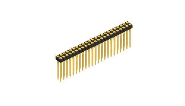 Fischer Elektronik Buchsenleiste (Präzision) Anzahl Reihen: 2 10041644 10St.