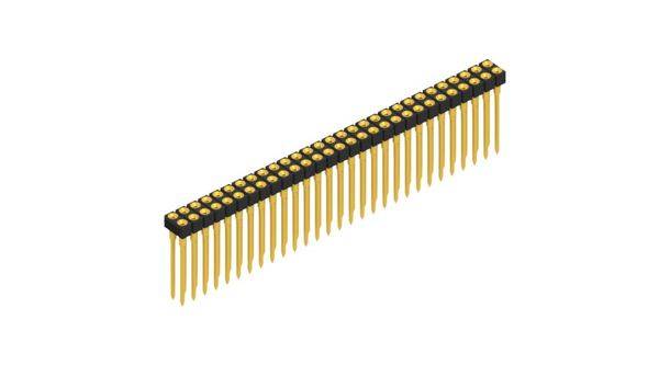 Fischer Elektronik Buchsenleiste (Präzision) Anzahl Reihen: 2 10041656 10St.