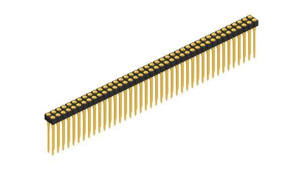 Fischer Elektronik Buchsenleiste (Präzision) Anzahl Reihen: 2 10041678 10St.