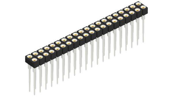 Fischer Elektronik Buchsenleiste (Präzision) Anzahl Reihen: 2 10042101 10St.