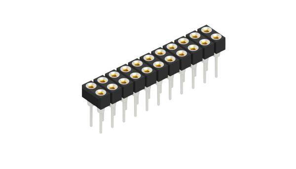 Fischer Elektronik Buchsenleiste (Präzision) Anzahl Reihen: 2 10042496 10St.