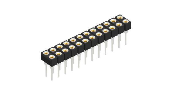 Fischer Elektronik Buchsenleiste (Präzision) Anzahl Reihen: 2 10042498 10St.