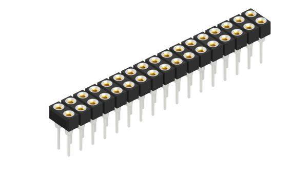 Fischer Elektronik Buchsenleiste (Präzision) Anzahl Reihen: 2 10042508 10St.