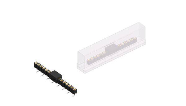 Fischer Elektronik Buchsenleiste (Präzision) Anzahl Reihen: 1 10042780 10St.