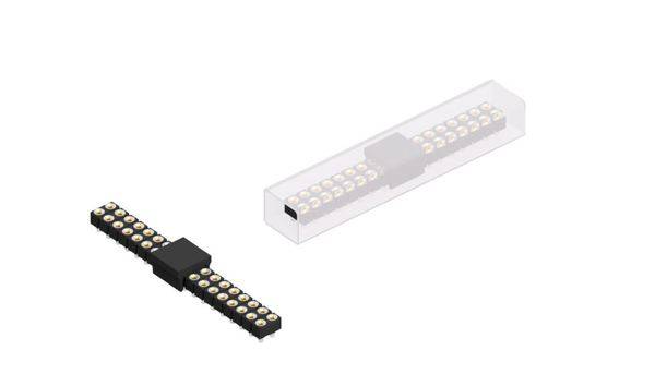 Fischer Elektronik Buchsenleiste (Präzision) Anzahl Reihen: 2 MK220SMD36BSM 10St.
