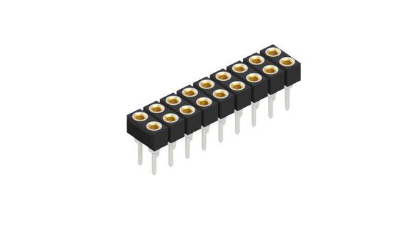 Fischer Elektronik Buchsenleiste (Präzision) Anzahl Reihen: 2 10042614 10St.