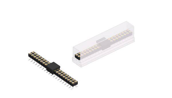 Fischer Elektronik Buchsenleiste (Präzision) Anzahl Reihen: 2 10042664 10St.