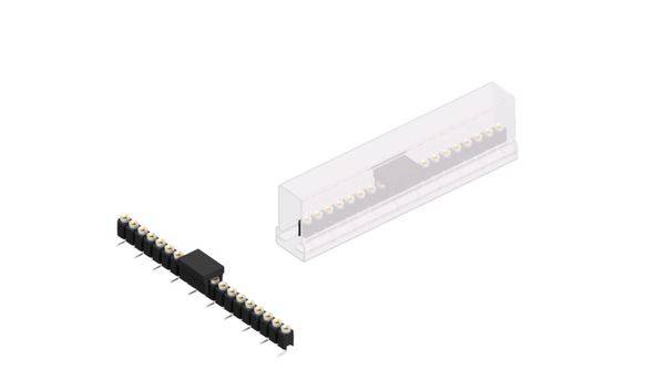 Fischer Elektronik Buchsenleiste (Präzision) Anzahl Reihen: 1 MK23SMD19BSM 10St.