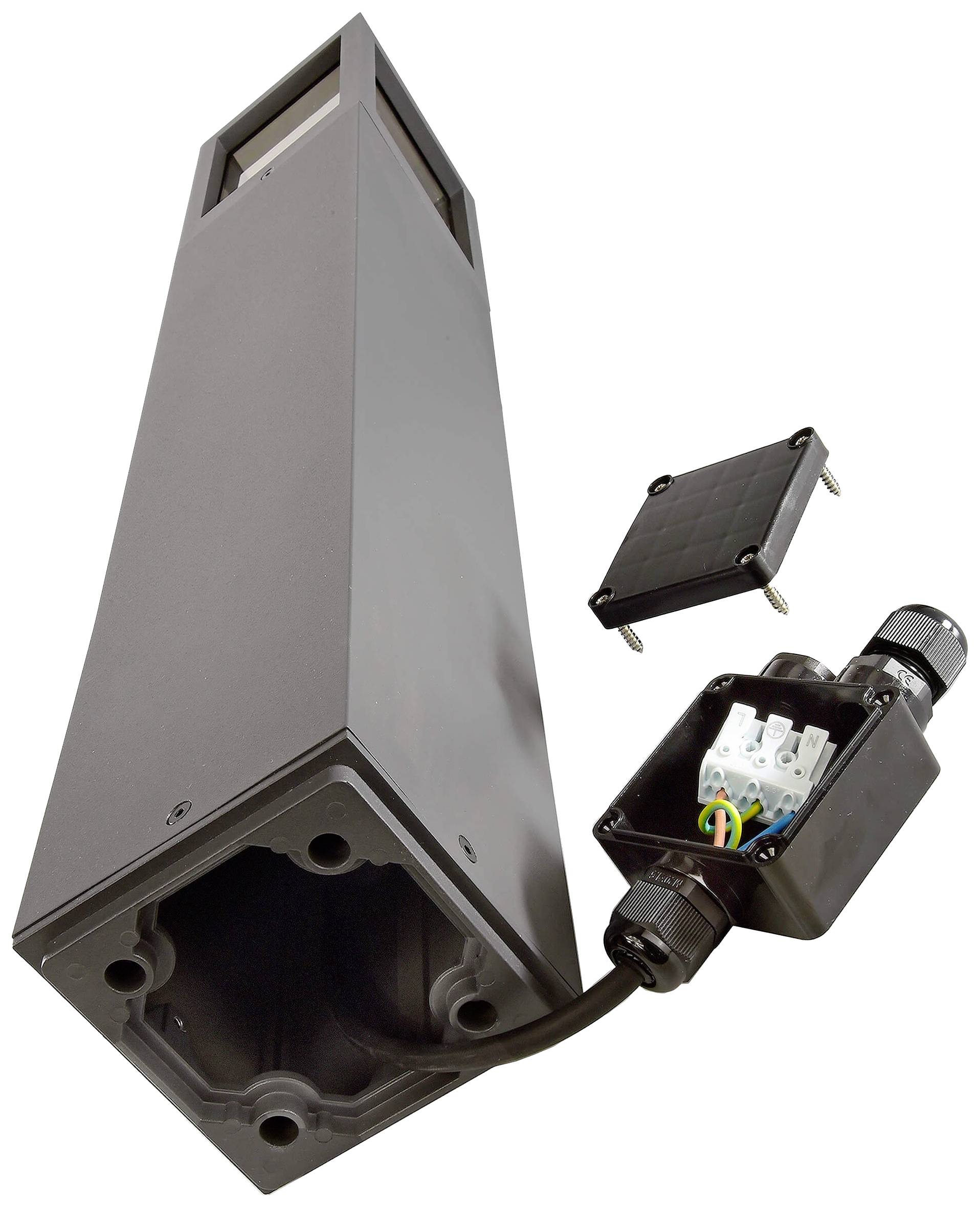 Deko Light 730498 Facado II Pollerleuchte E27 20W Dunkelgrau