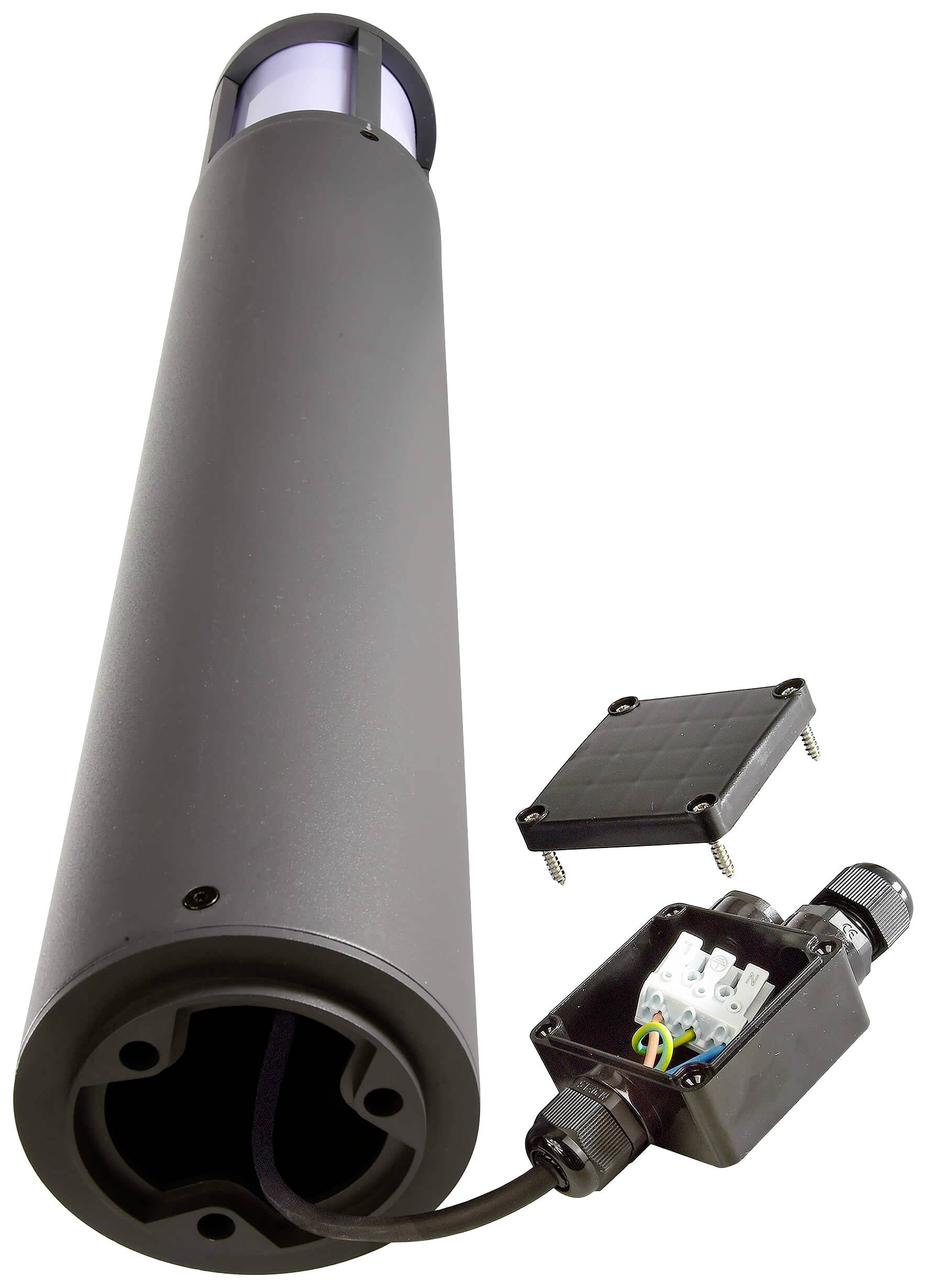 Deko Light 730500 Facado II Pollerleuchte E27 20W Dunkelgrau