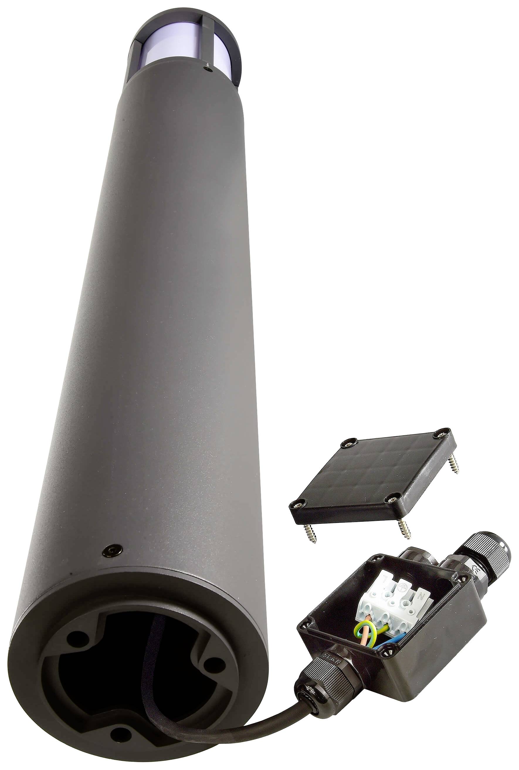 Deko Light 730504 Facado II Pollerleuchte E27 20W Dunkelgrau