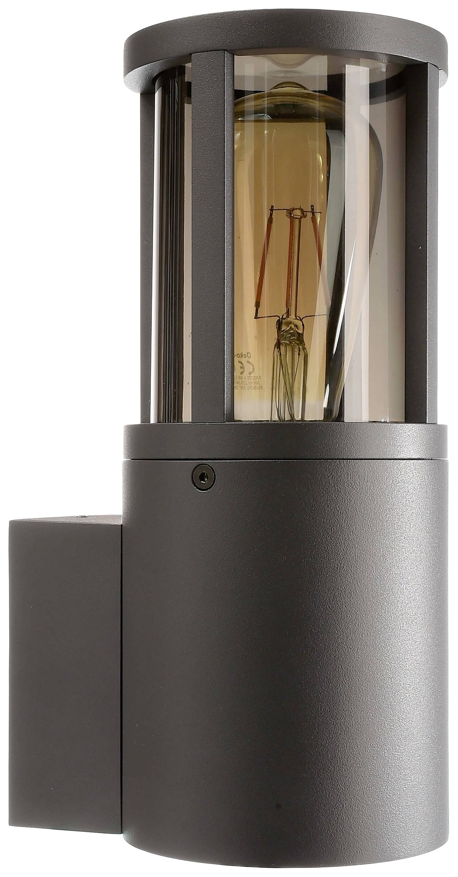 Deko Light Facado II 731153 Wandaufbauleuchte E27 20W Dunkelgrau