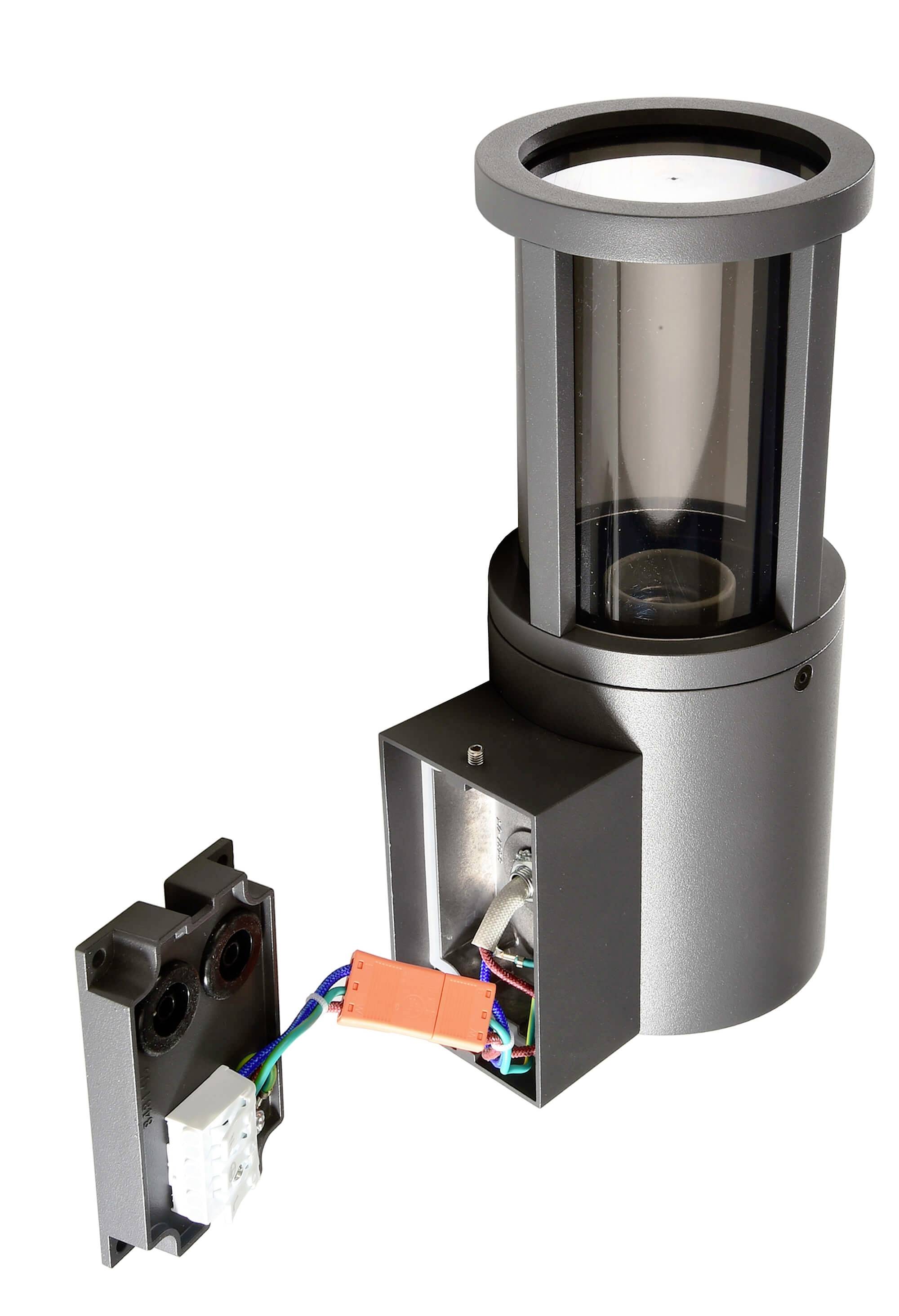 Deko Light Facado II 731153 Wandaufbauleuchte E27 20W Dunkelgrau