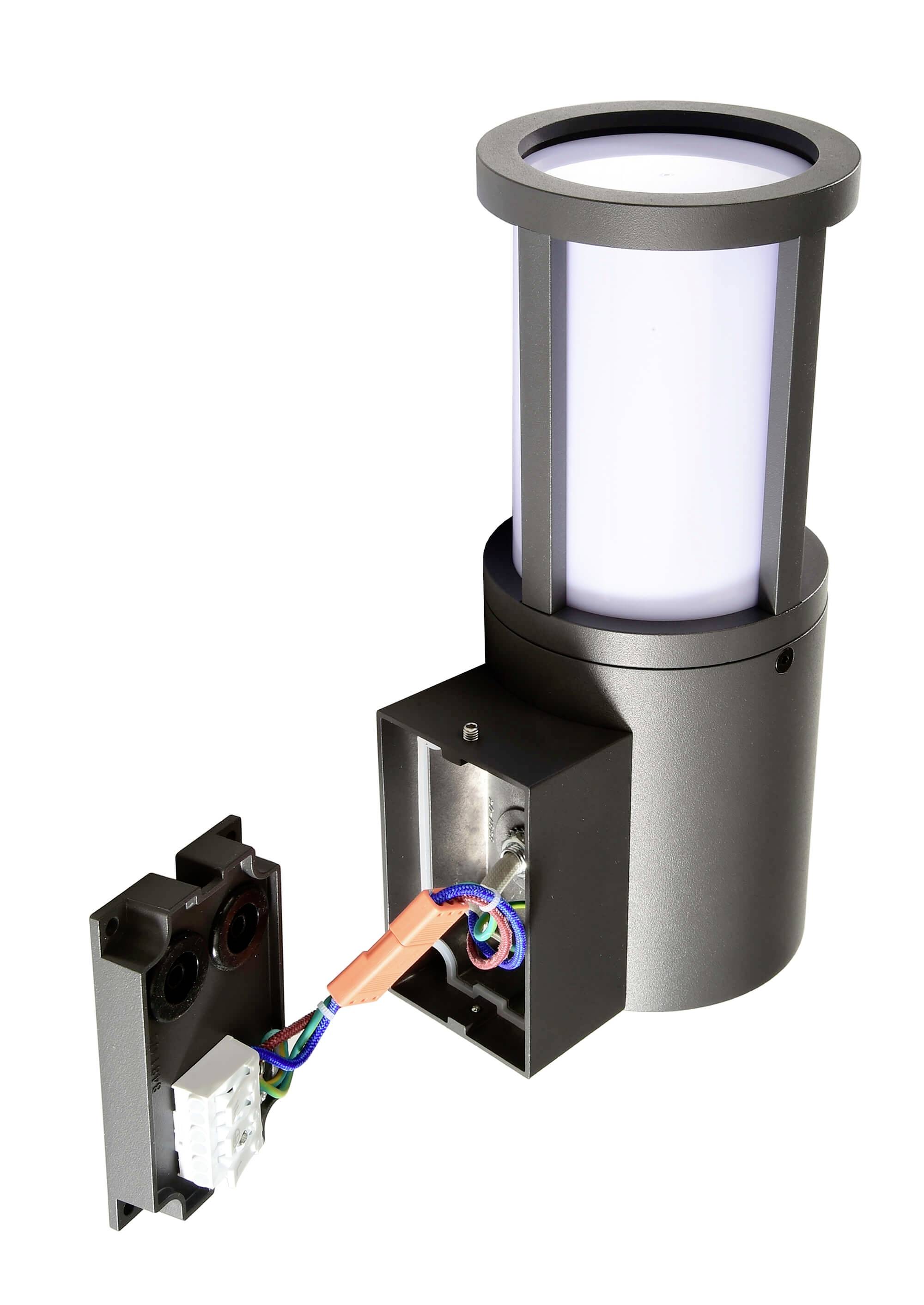 Deko Light Facado II 731154 Wandaufbauleuchte E27 20W Dunkelgrau