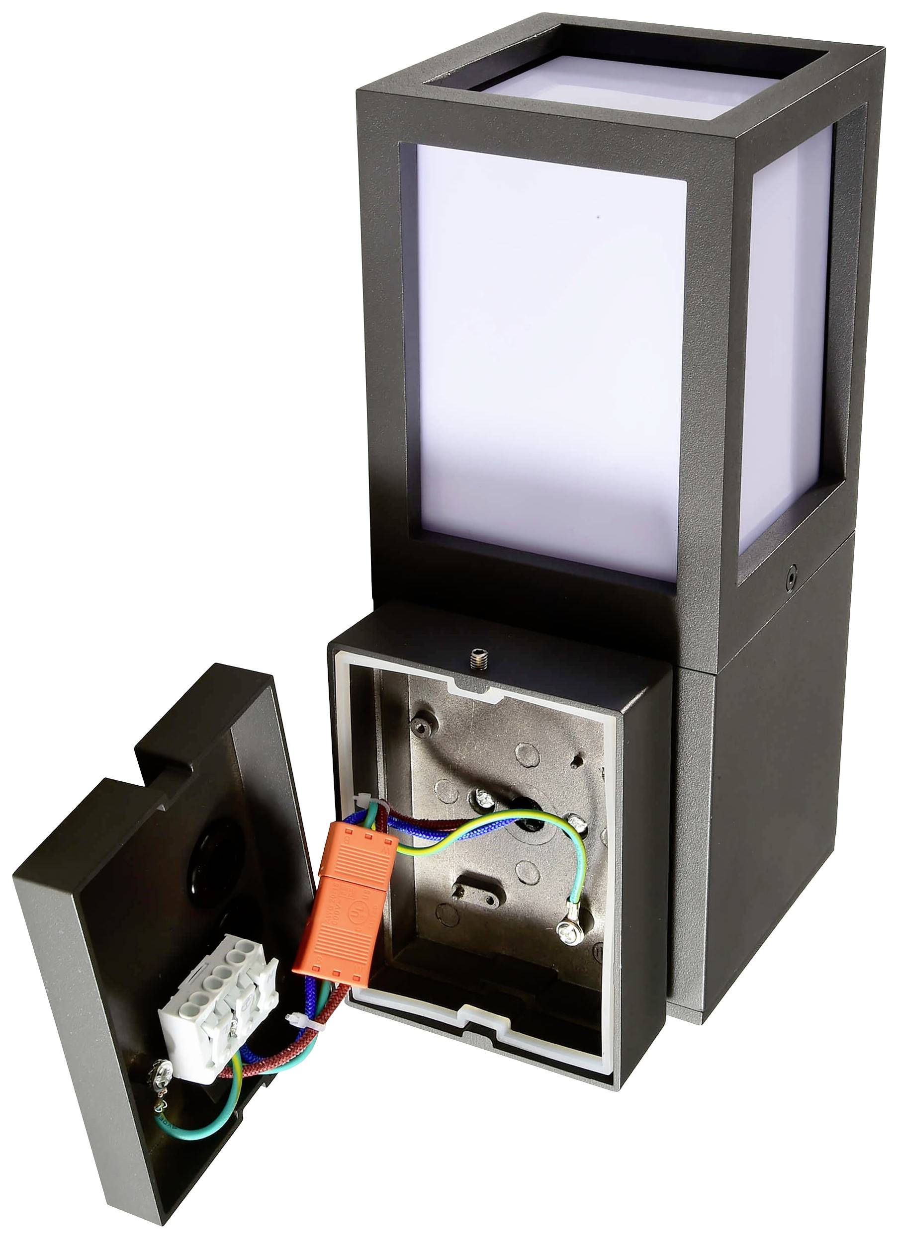 Deko Light Facado II 731157 Wandaufbauleuchte E27 20W Dunkelgrau