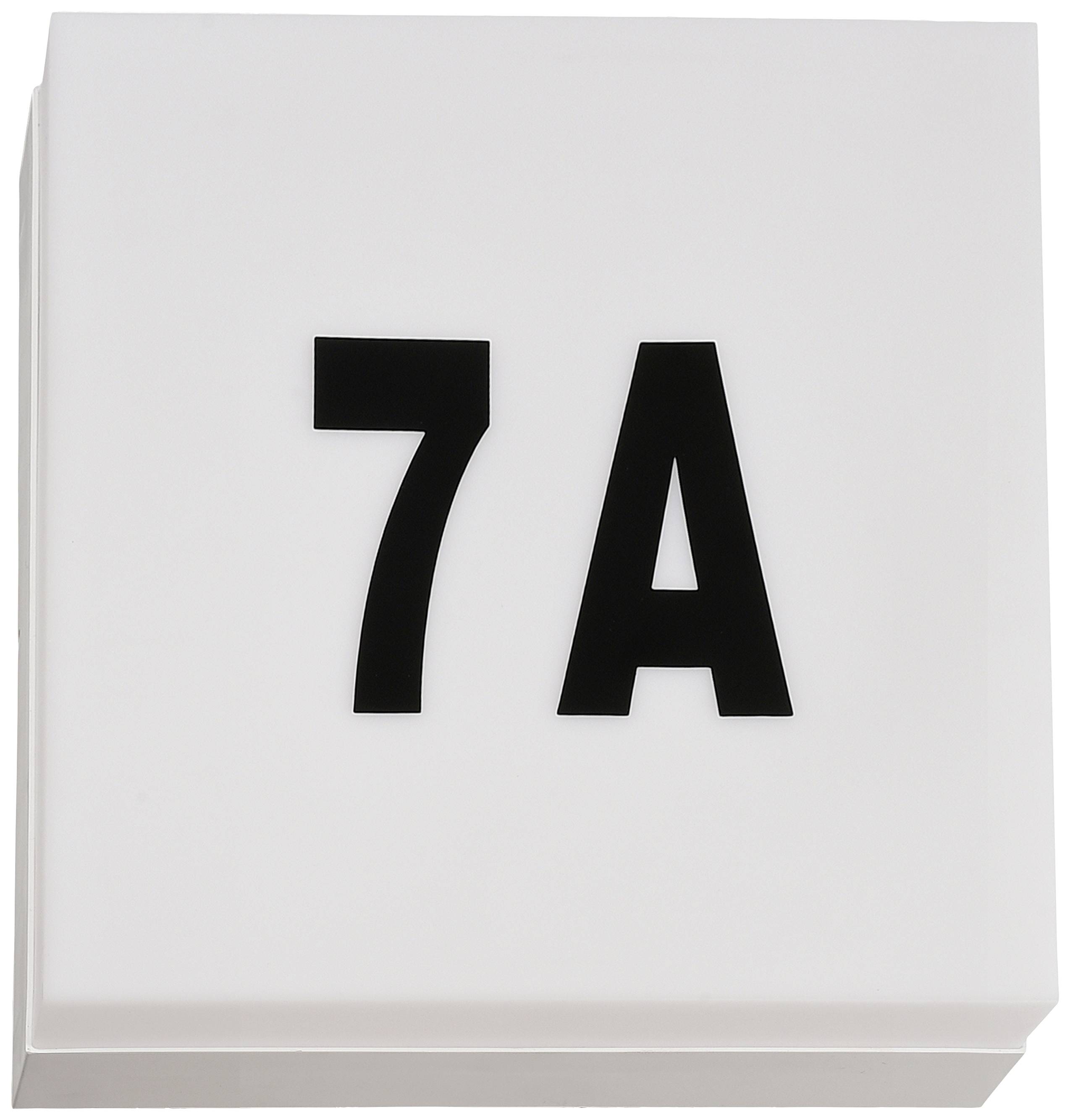 '7A' in großen schwarzen Buchstaben auf einem weißen Hintergrund.