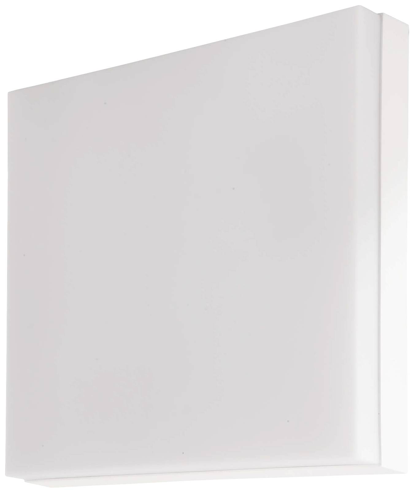 Weiße, quadratische Wandleuchte mit einfachem Design für Innenräume.