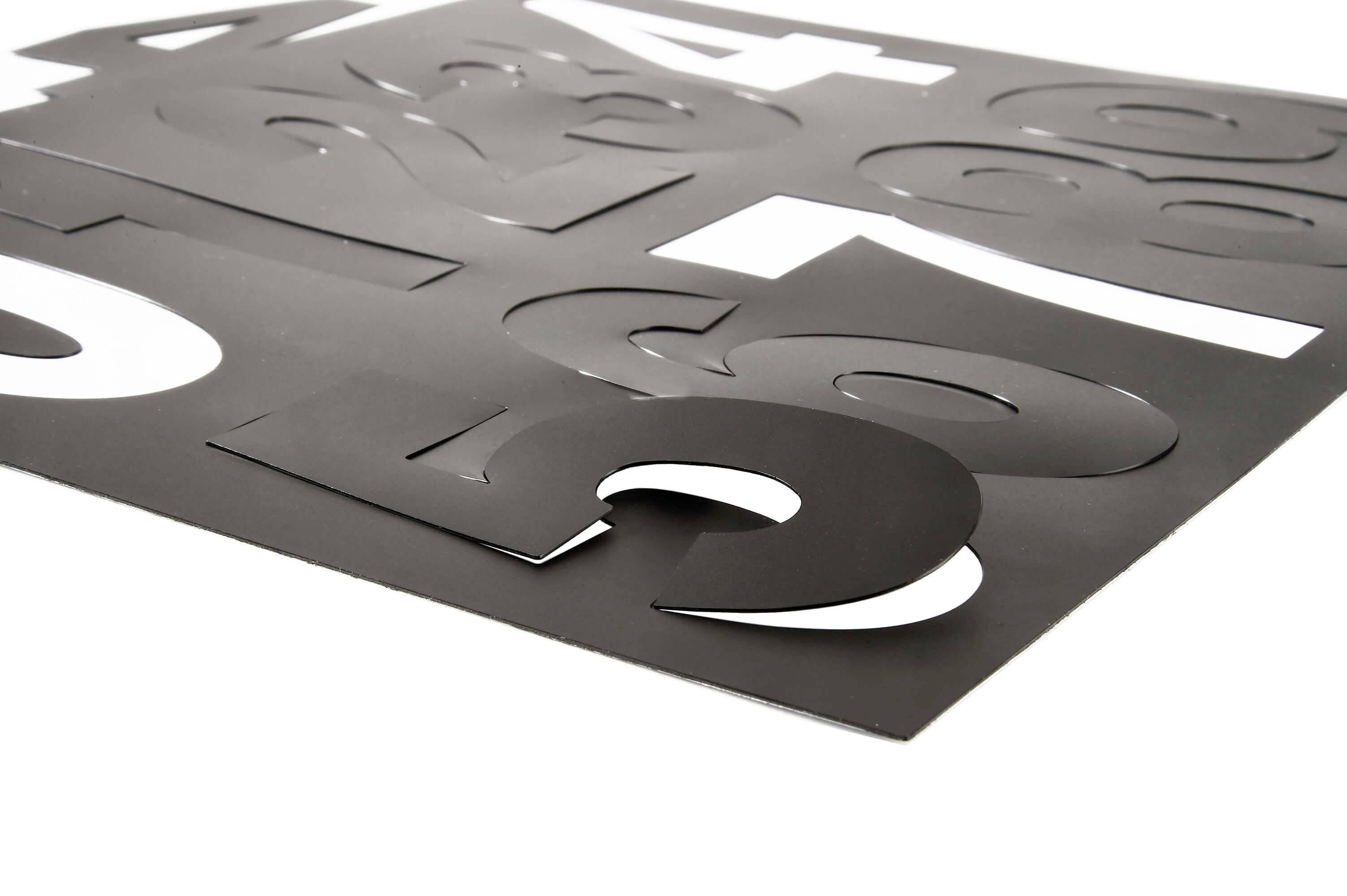 Deko Light 930807 Hausnummerntafel 100mm Schwarz